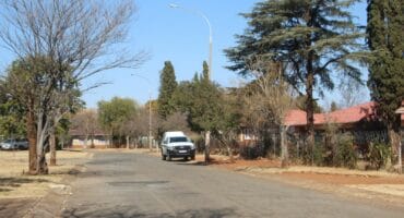 Police attending to the house robbery scene in Carletonville Ext 9.