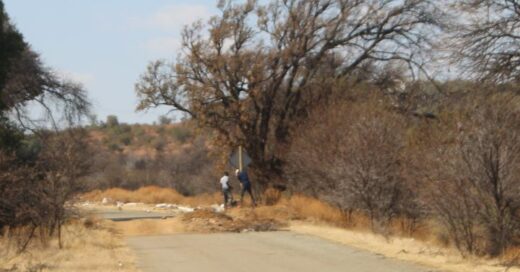 The municipality only started to put up warning signs on the road today, almost a week after Mnqayi died in the accident.