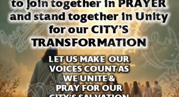 The poster for the prayer event in Carletonville.