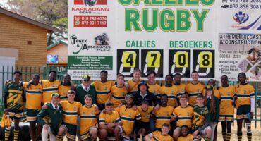 Callies se trotse eerste span na hul oorwinning Saterdag.