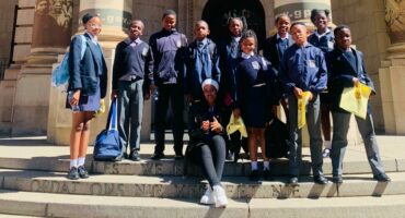 Danie Theron learners at Parliament
