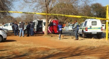 Annan road taxi murder scene