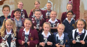 Laerskool Dagbreek van Carletonville se jong presteerders.