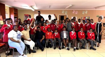 After the spelling competition at Mbulelo Primary School