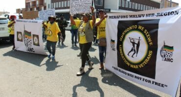 Veterans march