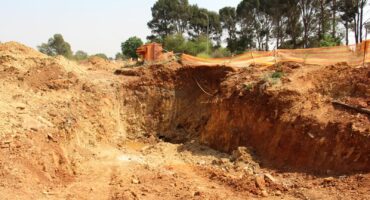 Fochville outfall sewer ditch