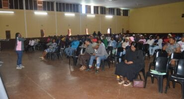 The parents attending the event at Khutsong Hall.