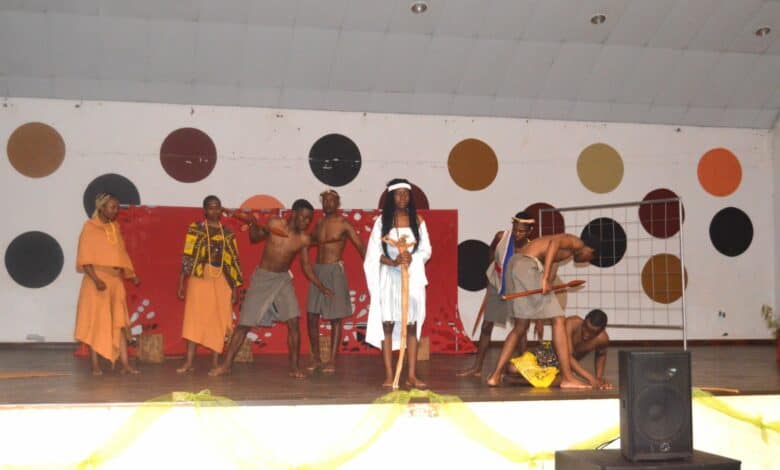 The Glitters of the Future Production on stage during the festival