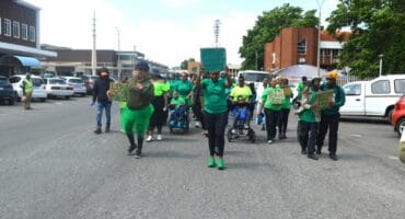 During the funwalk through Carletonville CBD