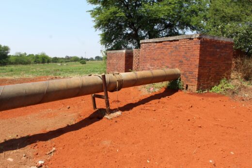 Luckily, Rand Water has fixed the sinkhole next to their pump station.