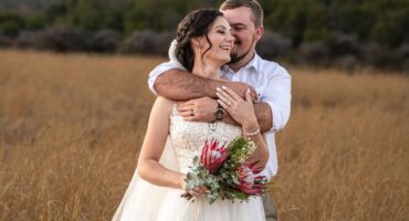 Chris en Chanel Ras van die Fochville-omgewing is op 6 September getroud. Foto:Verskaf