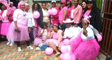 The Women In Mining group during the cancer drive.