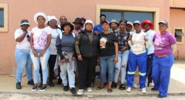 Some of the unhappy learners from Khutsong South.