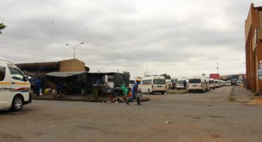The Carletonville taxi rank is getting increasingly dangerous. This photo was taken on Monday morning.