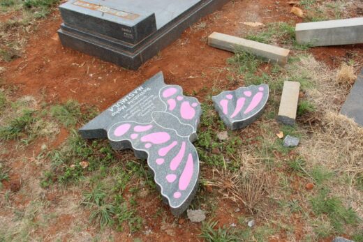 The vandals ruthlessly smashed many gravestones.