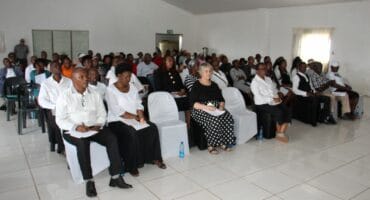 The church hall was packed with people who attended the event.