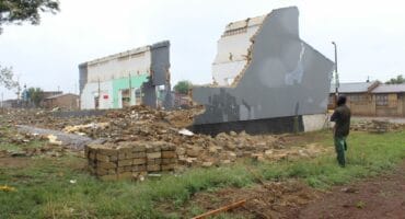 By Monday, at around midday, much of the preschool had already been demolished.
