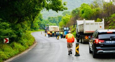 Some of the roadworks that started today. Photo: Supplied.