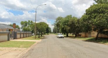 The area of Flint Street in Carletonville where the incident took place.