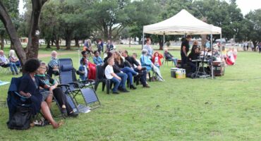 Many residents turned up for the event.