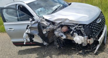 The SUV that was involved in the accident. Photo: Supplied