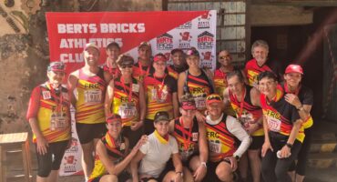 Van die FRC-lede wat verlede Saterdag aan die Berts Bricks Great Brick Run in Potchefstroom deelgeneem het.