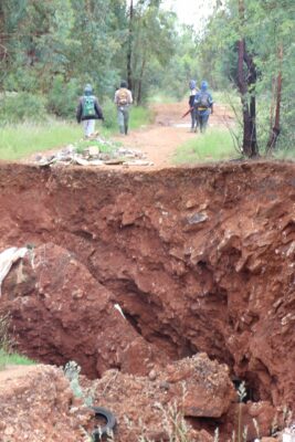 Some sections of the sinkhole are extremely deep.
