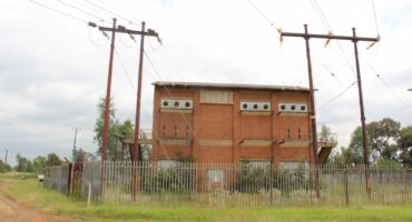The electrical substation in Welverdiend where the robbers struck.
