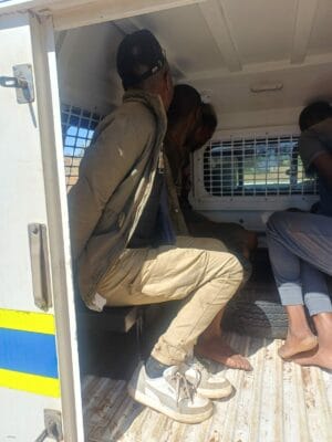 Several illegal miners were arrested.