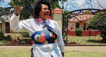 The organizer Violet "Tonto" Moduenyane