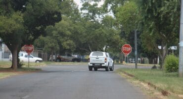 The man was hijacked at the corner of South Street and Van Zyl Smit Street.