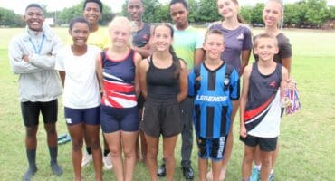 The Smithathlons athletes who will take part in the D2 Championships, are in front Blessing Chimweuba, Kay-Lee Ehrke, Ashleigh Kruger, Kevin de Beer and Kevin du Toit. At the back are Lesego Thelba, Tshepo Mogotsi, Sibusiso Ndika, Remmone Morubi, Mikayla Smit, and Jutani Blaauw.