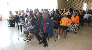 Some of the community workers during the recent memorial service.