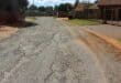 The terrible condition of Philip Street in Carletonville.