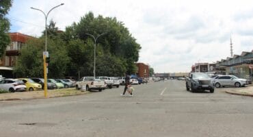 A pedestrian walks past Halite Street, which was one of the streets where scammers came up to unsuspecting residents this week.