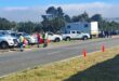 Many vehicles were pulled off during the roadblock on the N12 on Tuesday. Photo: Supplied