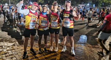 David Volkwyn, Olebile Pule, Eureka de Smidt en Ijay van der Walt het FRC se naam hoog gehou tydens die afgelope Two Oceans. Foto: Verskaf