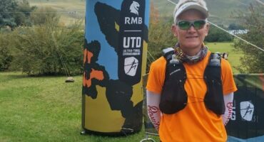 Cornel Metcalfe at the start of the brutal RMB Ultra Trail Drakensberg 100Miler. Photo: Supplied
