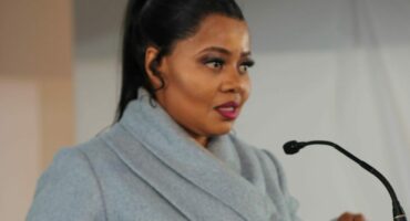 The executive mayor, Nozuko Best, photographed here at last years State of the City Address, will now earn R1 050 284. Photo: Adele Louw