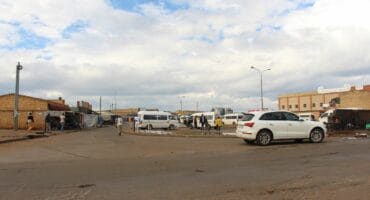The victim was found in Onyx Drive next to the Carletonville Taxi Rank. Photo: Adele Louw (Carletonville and Fochville Herald)