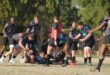 Hierdie eerstespan-spelers het hard vir die bal geveg. Foto: Verskaf