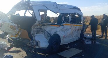 The taxi involved in the accident. Photo: Supplied