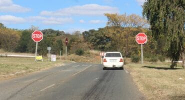 The truck was hijacked at the T-junction on Dolomite Street and the R501. Photo: Adele Louw (Carletonville and Fochville Herald)