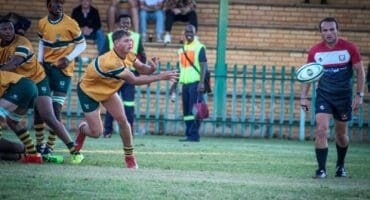 This rugby player also kept the ball out of his opponents' reach. Photo: Supplied