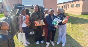 Ms Dipuo Qube and some of the Soul Buddies learners at the Ubuntu Centre. Photo: Supplied