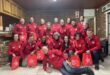 The enthusiastic FRC held a special pre-Comrades send-off dinner on Saturday. In front is their speaker, Louis Massyn, who will be completing his 51st Comrades on Sunday.