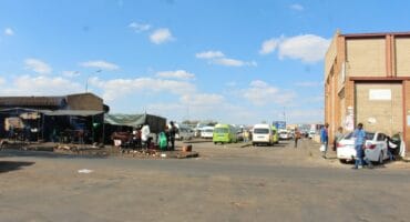 The murder took place at the Carletonville taxi rank. Photo: Adele Louw (Carletonville and Fochville Herald)