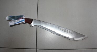 The panga found in the boy's possession. Photo: Adele Louw (Carletonville and Fochville Herald)