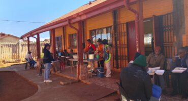 During the official launch at the church in Khutsong