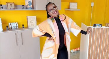 The passionate entrepreneur at her new shop.